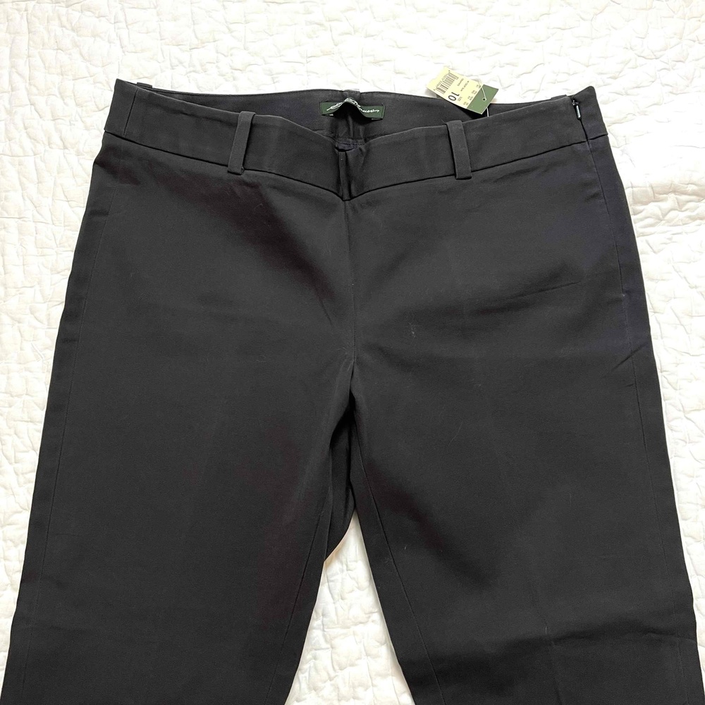 NWT Eddie Bauer Women’s Gray Flat Front W Crop Slim Pants size 10 - Picture 3 of 9